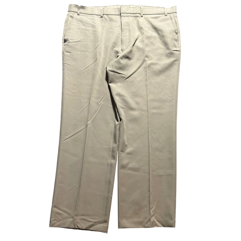 VTG Levi's Action Slacks Men 44x30 (Fits 44x29) Tan Khaki Dacron Polyester 1995
